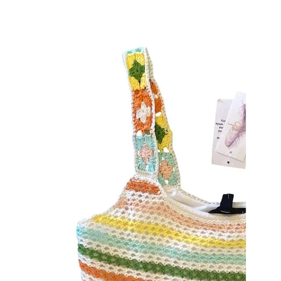 NWT Jessica Simpson Kerian Sweater Tank Crochet XS/S MSRP$69.50 - Picture 7 of 11